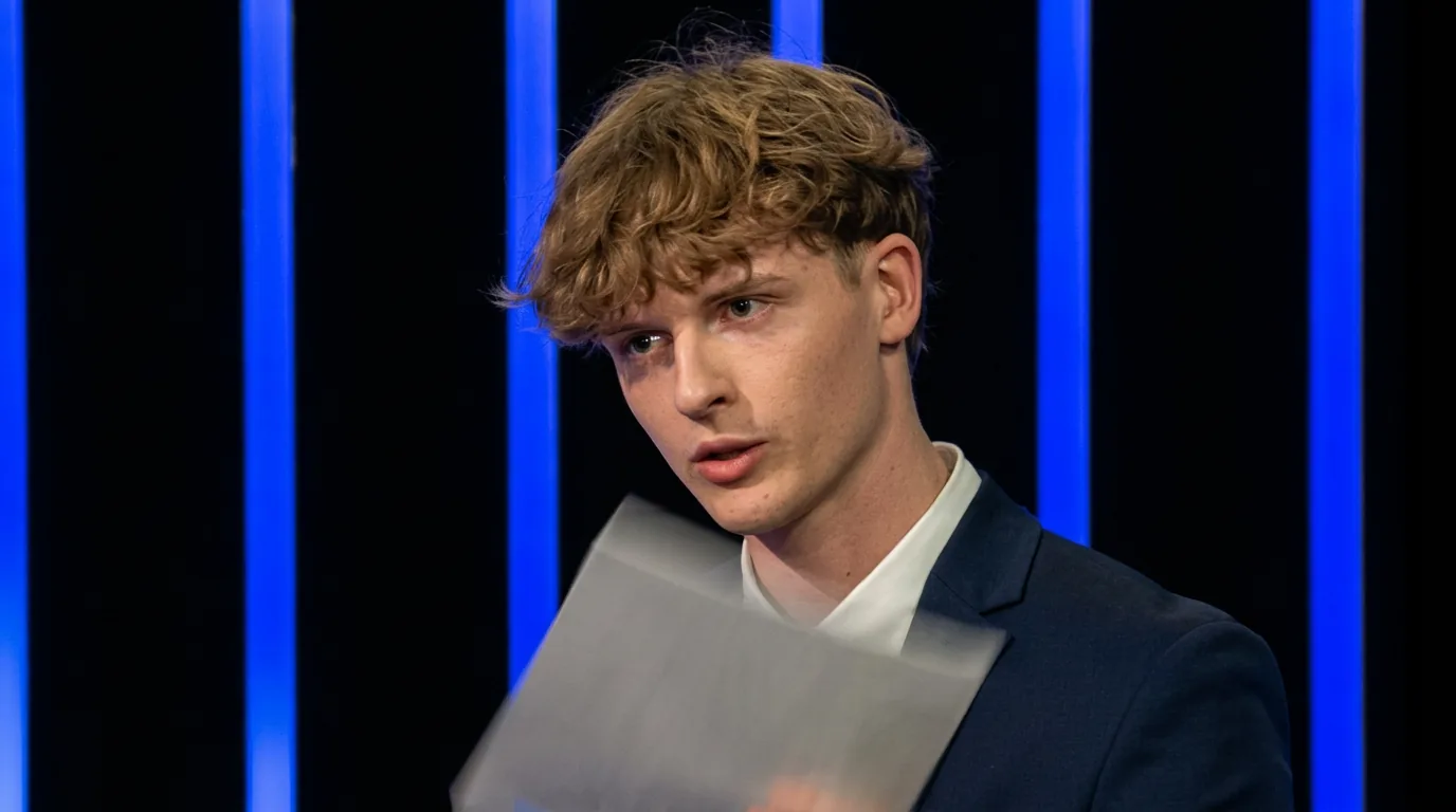 Adam Šejna, zakladatel SSMA, při televizní debatě